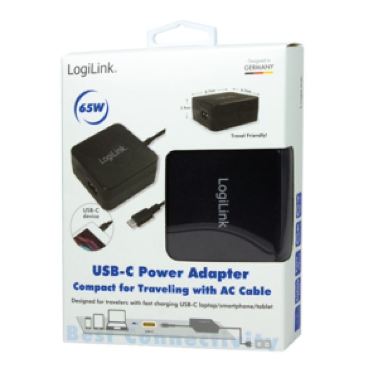 Imagine Incarcator universal tableta/laptop USB-C 65W, Logilink PA0175