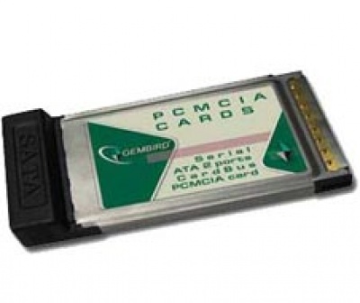 Imagine CARD PCMCIA adaptor la 2 x S-ATA