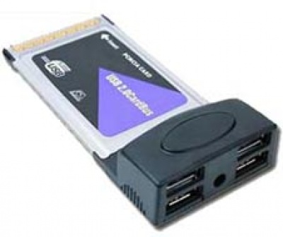 Imagine Card PCMCIA adaptor la 4 x USB 2.0, PCMCIA-USB24