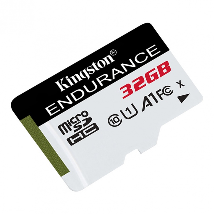 Imagine Card de memorie micro SDHC 32GB clasa 10 UHS-I High Endurance, Kingston SDCE/32GB-1