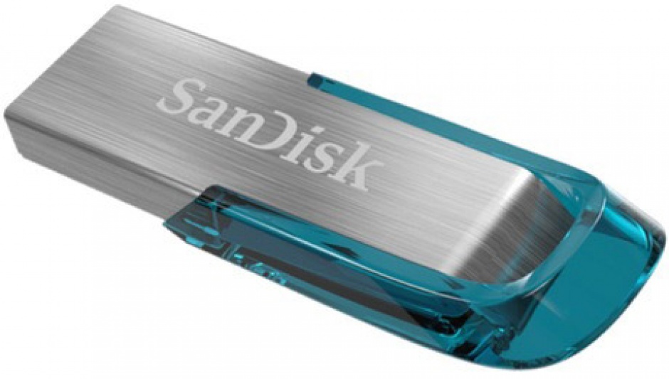 Imagine Stick USB 3.0 64GB SanDisk Ultra Flair Albastru, SDCZ73-064G-G46B