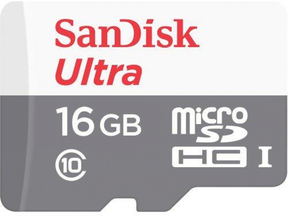 Imagine Card de memorie micro SDHC 16GB clasa 10, Sandisk Ultra