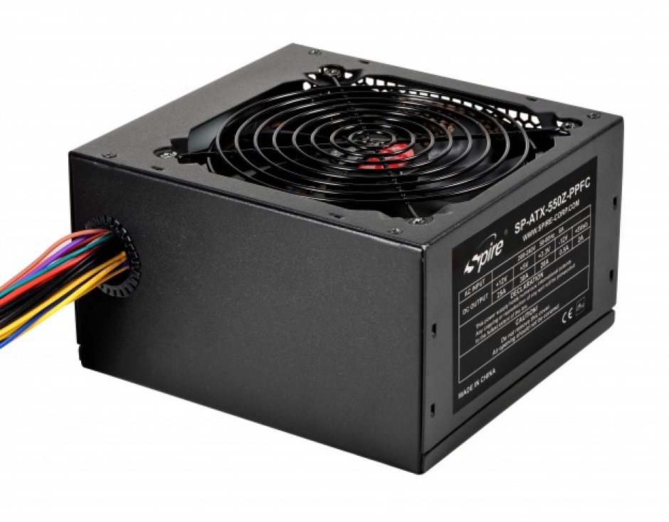 Imagine Sursa SPIRE PEARL 550W, fan 120mm, 4x S-ATA, 2x IDE