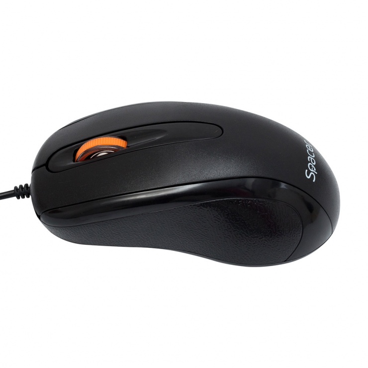 Imagine Mouse optic USB negru, Spacer SPMO-F01-4