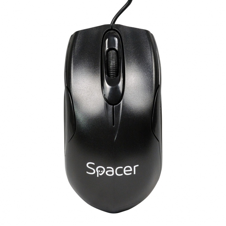 Imagine Mouse USB optic negru, Spacer SPMO-M11
