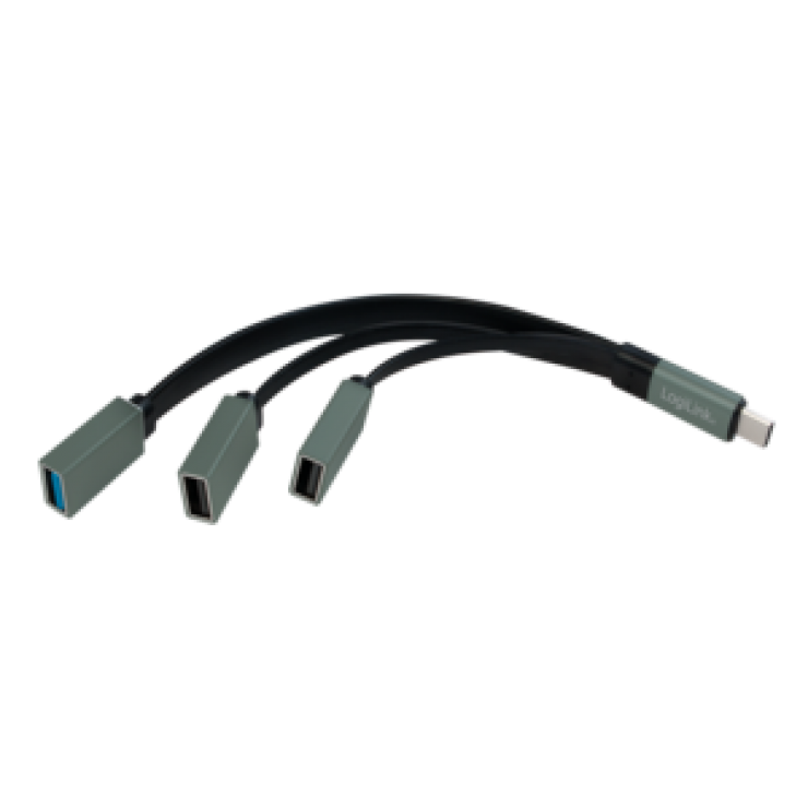 Imagine HUB USB tip C cu 3 porturi (1 x USB 3.0 si 2 x USB 2.0), Logilink UA0315