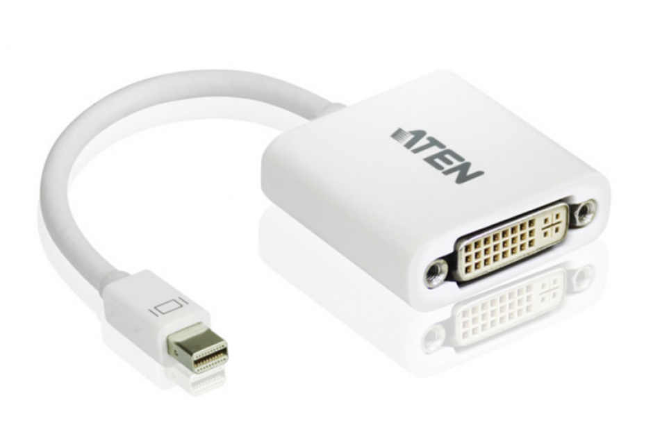 Imagine Adaptor Mini Displayport la DVI T-M Alb, ATEN VC960