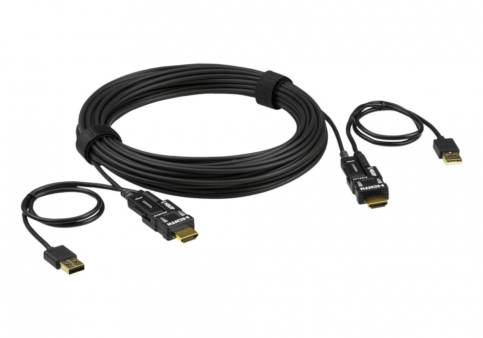 Imagine Cablu HDMI v2.0 True 4K activ optic 30m T-T Negru, ATEN VE7833-2