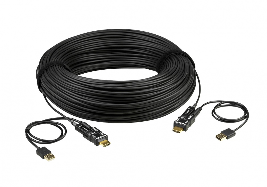 Imagine Cablu HDMI v2.0 True 4K activ optic 100m T-T Negru, ATEN VE7835-2
