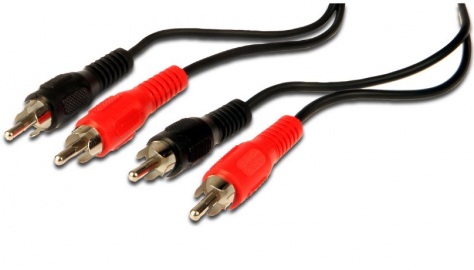 Imagine Cablu audio 2 x RCA la 2 x RCA T-T 2m, KJACKCMM2-2