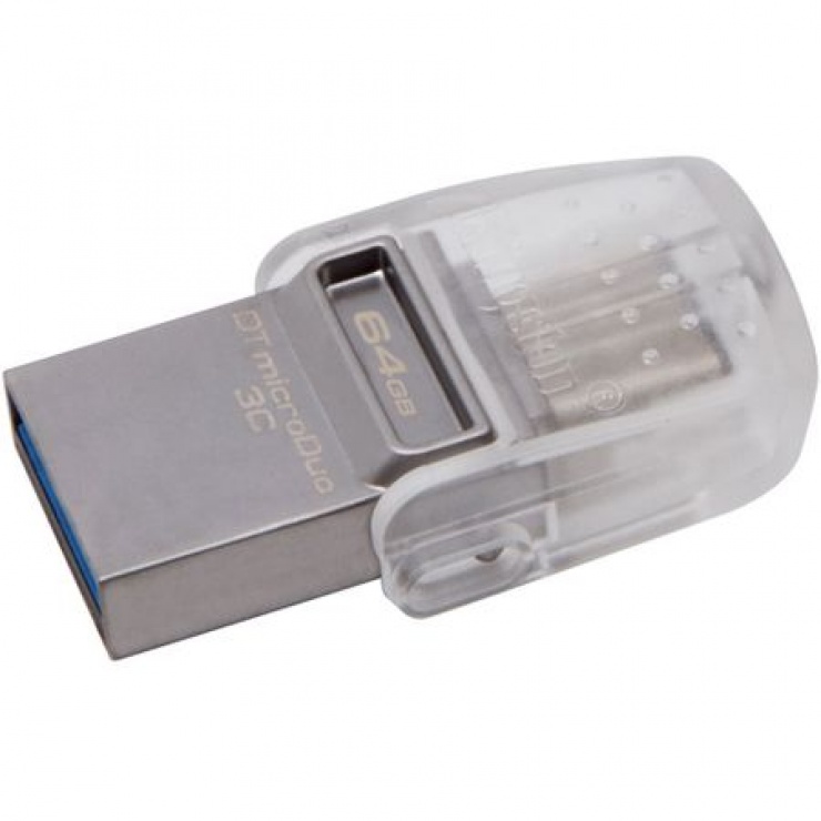 Imagine Stick USB 3.0 64GB DATA TRAVELER microDuo 3C OTG USB-A + USB-C, Kingston DTDUO3C/64GB