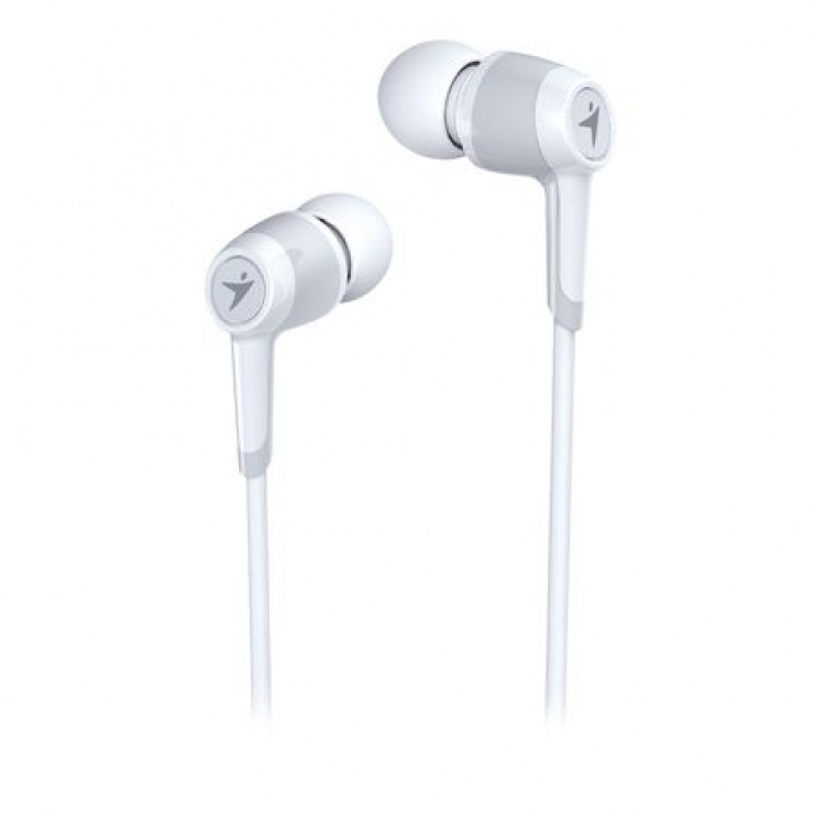 Imagine Casti interne pentru smartphone cu microfon HS-M225 albe, Genius