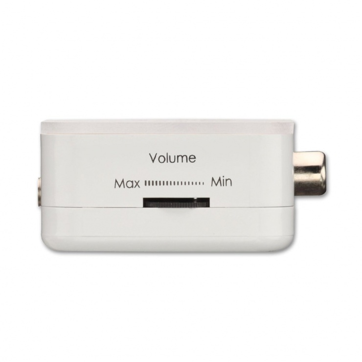 Imagine Convertor digital Coax/SPDIF la analog jack 3.5mm cu amplificare, Lindy L70467-6