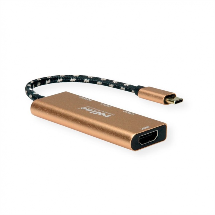 Imagine Docking station GOLD USB- C 3.1 la HDMI 4K@30Hz, 2 x USB-A, 1 x USB-C PD (Power Delivery), Roline 12