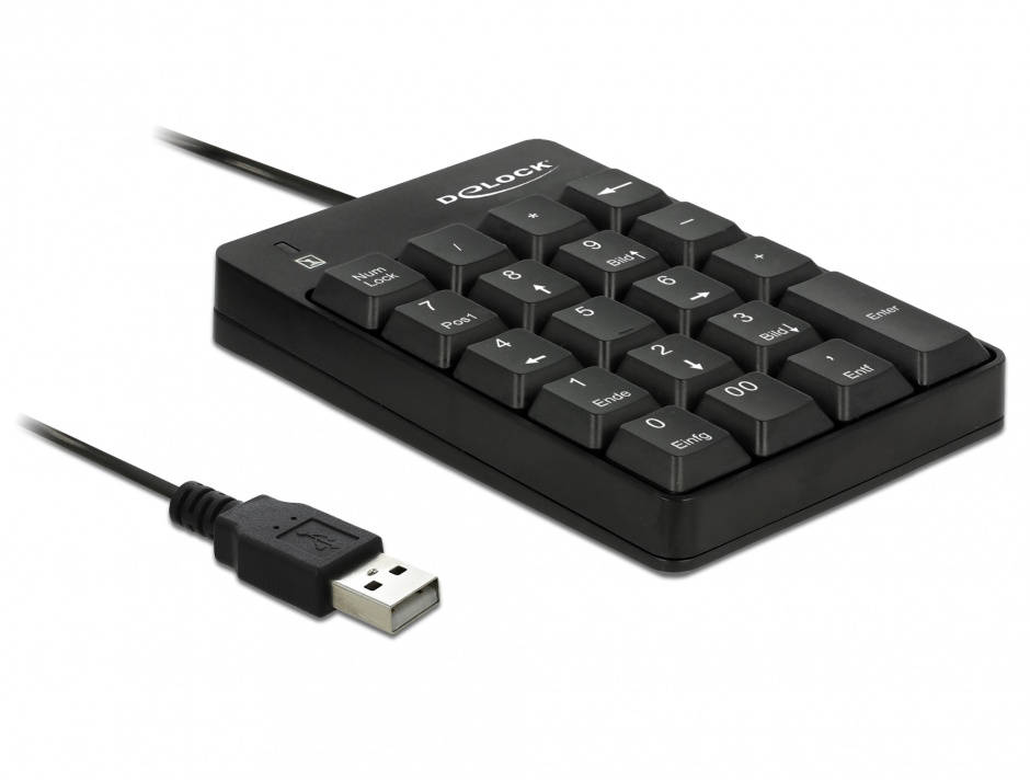 Imagine Tastatura numerica USB 19 taste, Delock 12481