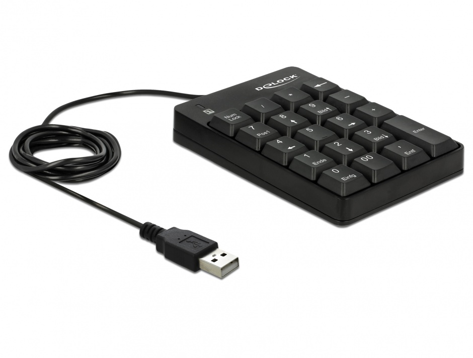 Imagine Tastatura numerica USB 19 taste, Delock 12481
