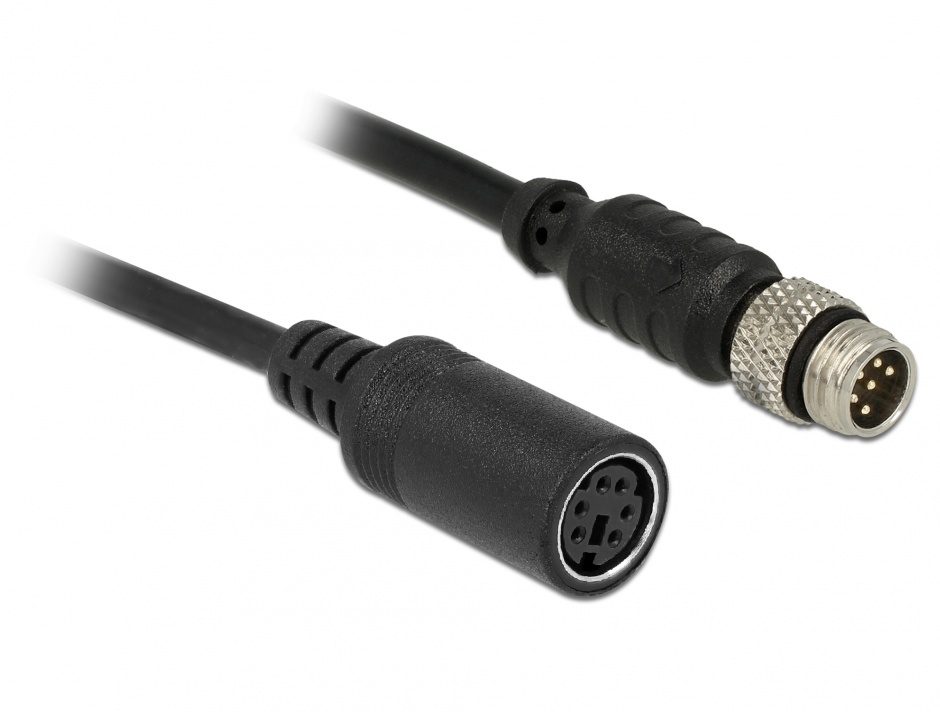 Imagine Cablu M8 6 pini la MD6 6 pini T-M waterproof 20cm, Delock 12644