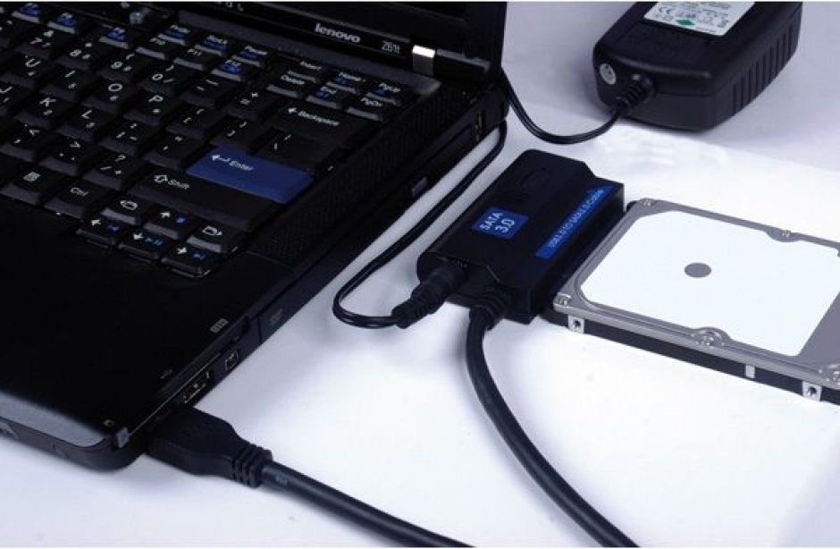 Imagine Adaptor USB 3.0 la SATA III 1.2m pentru HDD/SSD 2.5"+3.5", Value 12.99.1049-2