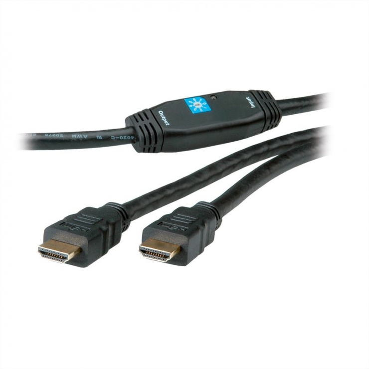 Imagine Cablu HDMI High Speed cu Repeater T-T 30m 3D, Roline 14.01.3465
