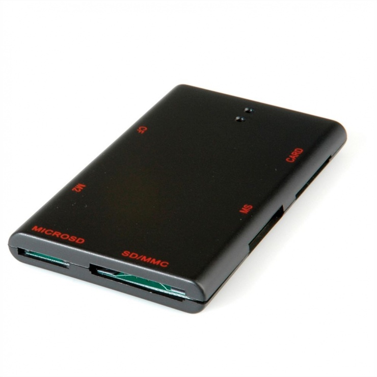 Imagine Mini cititor de carduri USB 2.0 50+ Negru, Roline 15.08.6247-2