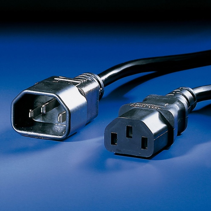 Imagine Cablu prelungitor alimentare PC C13 - C14 10A 1.8m, Value 19.99.1515-2