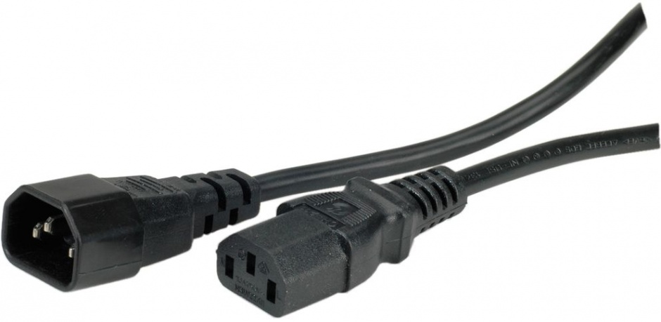 Imagine Cablu prelungitor alimentare PC C13 - C14 10A 1.8m, Value 19.99.1515-1