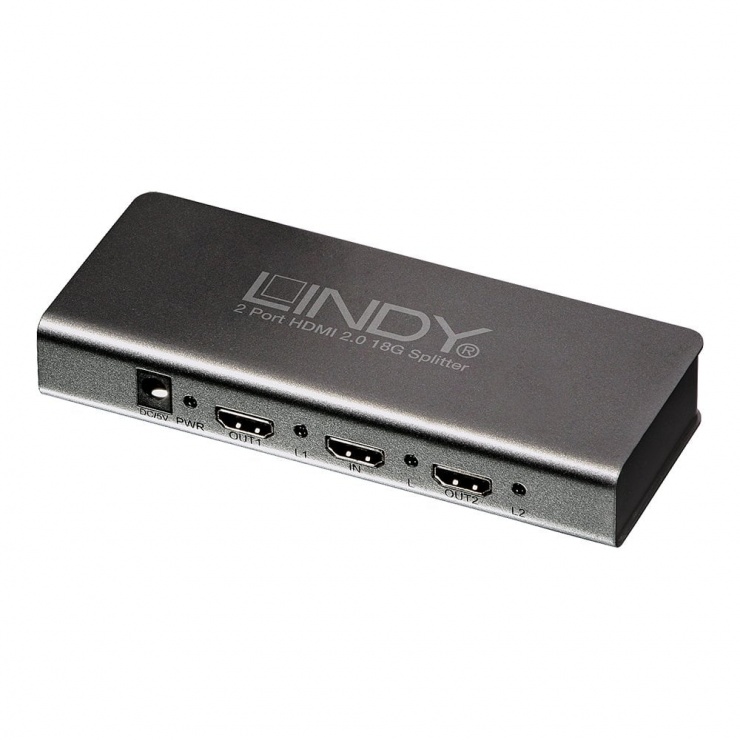 Imagine Multiplicator HDMI 2 porturi UHD 600 Mhz, Lindy L38240