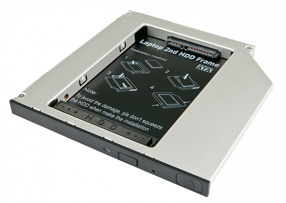 Imagine Installation Frame (Caddy) Slim SATA 5.25 pentru 2.5" SATA HDD 9.5mm, Lindy L20935