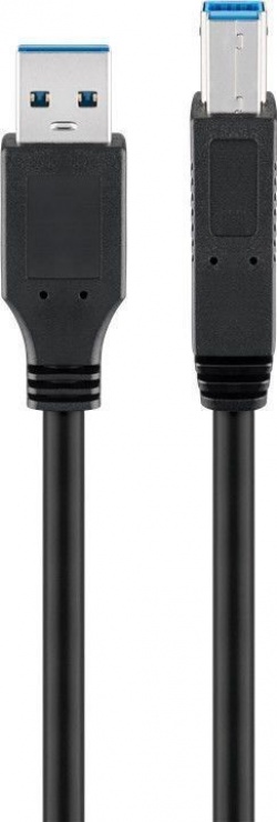 Imagine Cablu USB 3.0-A la tip B 0.25m T-T Negru, Goobay 95721