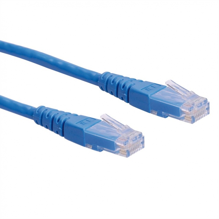 Imagine Cablu retea UTP Cat.6 0.3m Albastru, Roline 21.15.1514