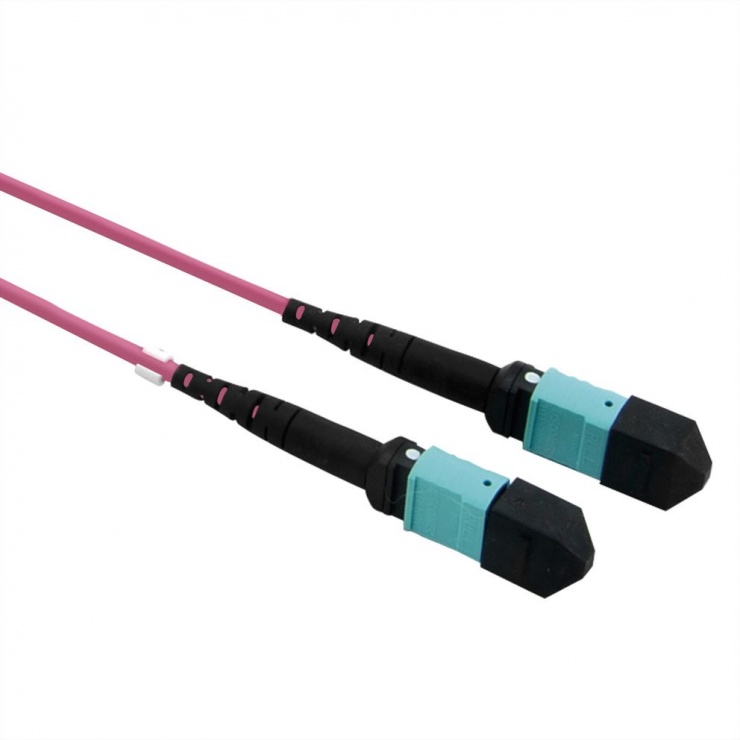 Imagine Cablu fibra optica MPO - MPO OM4 Mov LSOH 5m, Value 21.99.1102