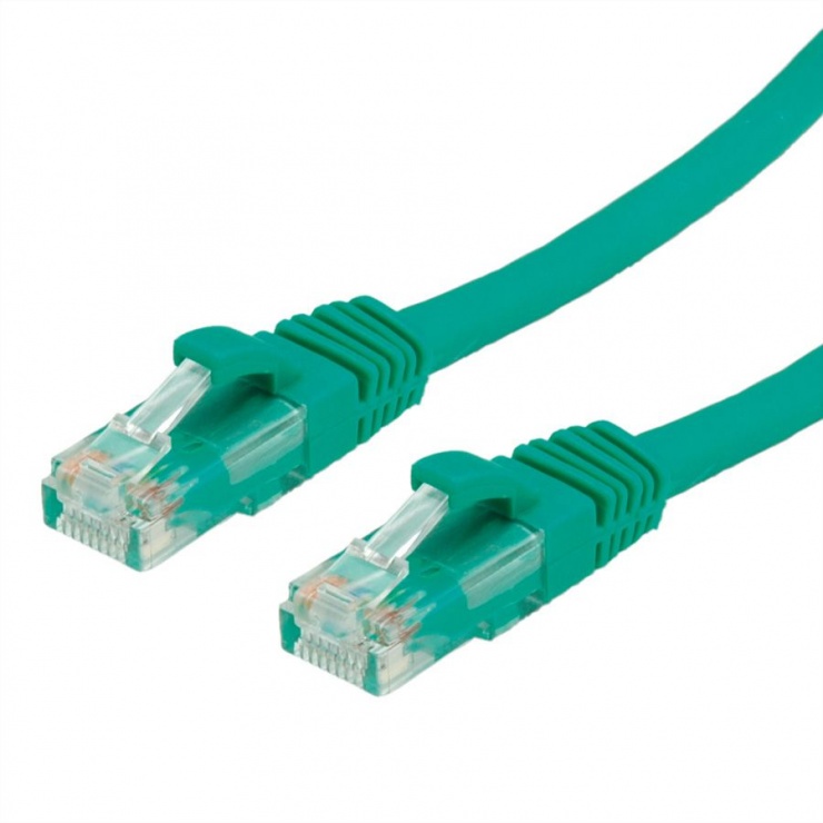 Imagine Cablu de retea UTP cat 6A 0.3m Verde, Value 21.99.1444