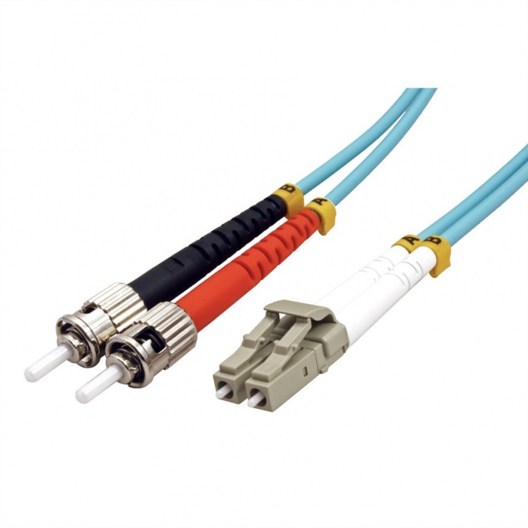 Imagine Cablu fibra optica LC-ST OM3 duplex multimode 0.5m, Value 21.99.8720-1