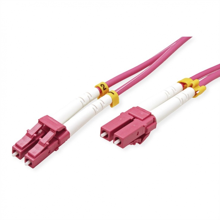 Imagine Cablu fibra optica LC-LC OM4 duplex multimode 5m, Value 21.99.8755