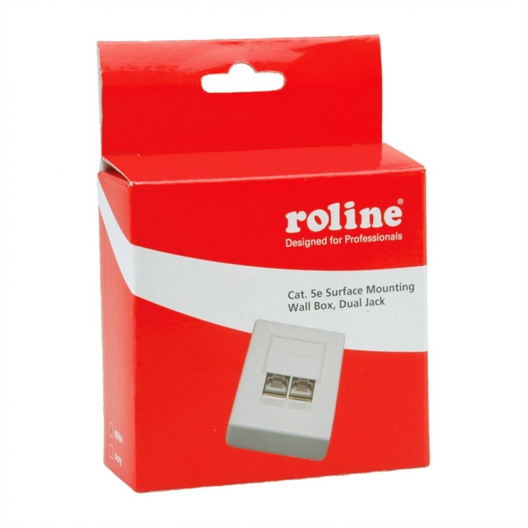 Imagine Priza RJ45 aplicata Cat.5e neecranata, Roline 25.16.8406-1