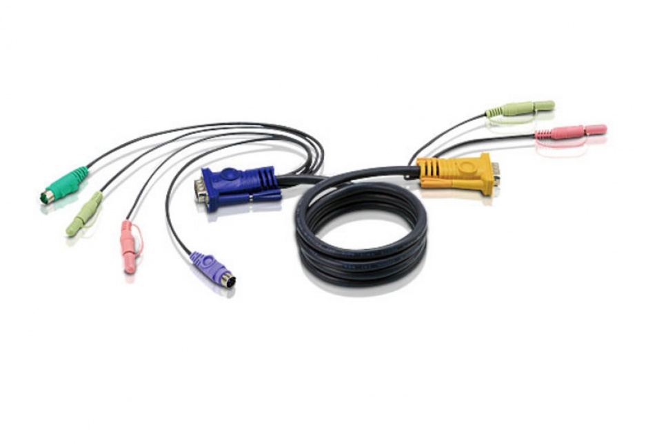Imagine Cablu KVM PS/2 3 in 1 cu SPHD si Audio 5m, ATEN 2L-5305P