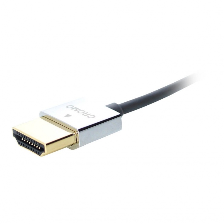 Imagine Cablu HDMI 4K 2.0 Premium CROMO Slim T-T 2m, Lindy L41672-1