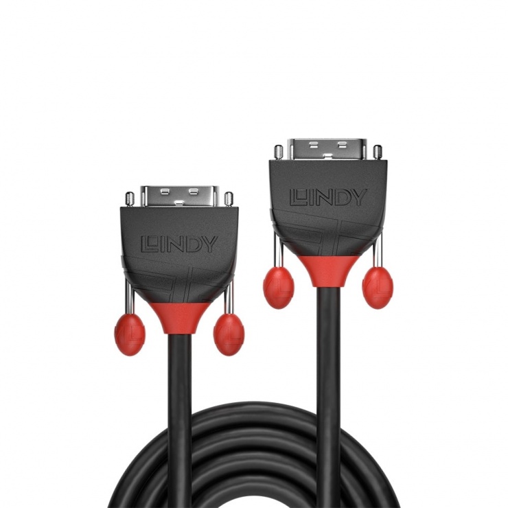 Imagine Cablu DVI-D Dual Link T-T 2m Black Line, Lindy L36252-1
