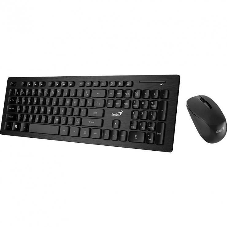 Imagine Kit wireless tastatura + mouse Negru Slimstar 8008, Genius 31340001400