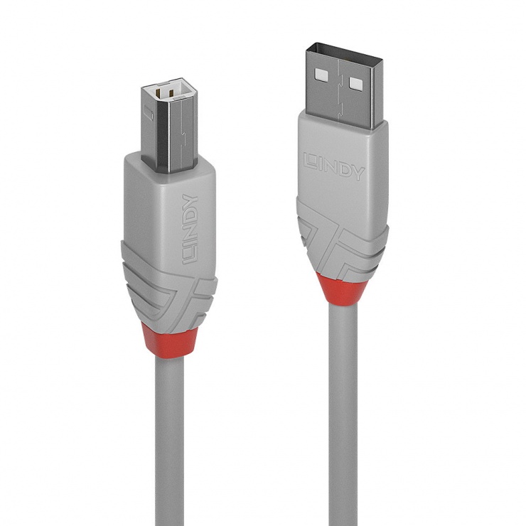 Imagine Cablu USB-A la USB-B de imprimanta Anthra Line 2m, Lindy L36688