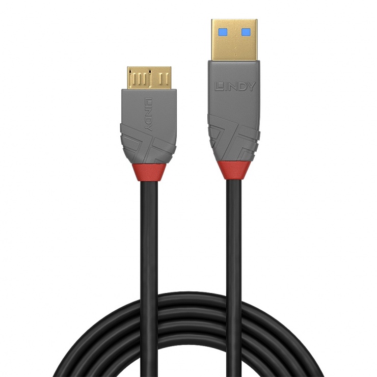 Imagine Cablu USB 3.0 la micro USB-B T-T 0.5m Anthra Line, L36765