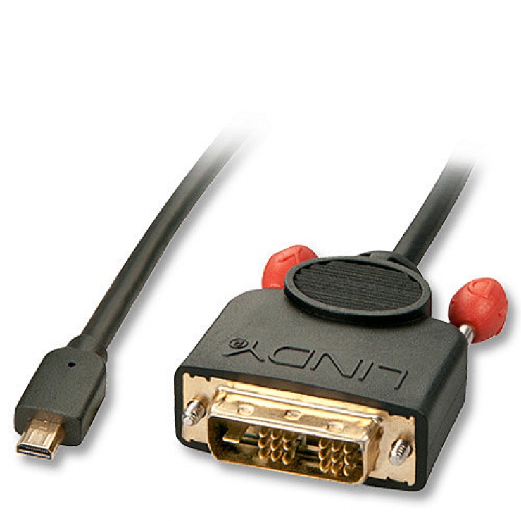 Imagine Cablu Micro HDMI la DVI-D T-T 3m, Lindy L41153