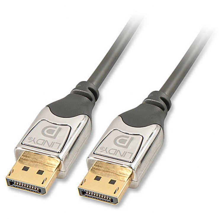 Imagine Cablu Displayport CROMO v1.2 T-T 1m, Lindy L41531
