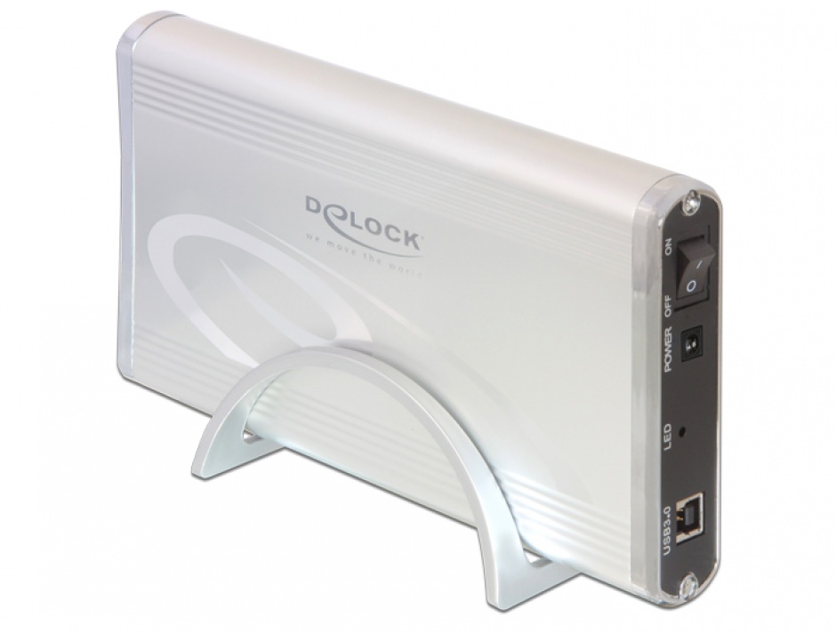Imagine Rack Extern HDD SATA 3.5" la USB 3.0, Delock 42478