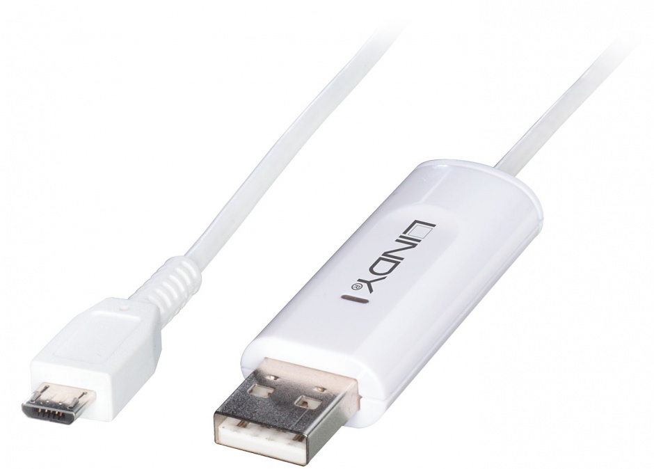 Imagine Cablu USB la micro USB Android OS Mirroring & KM Sharing 1.2m, Lindy L42613