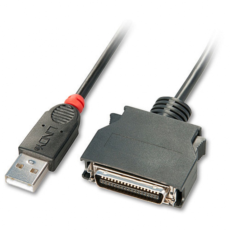 Imagine Cablu USB la paralel Mini Centronics 36pini HP 1000, Lindy L42752