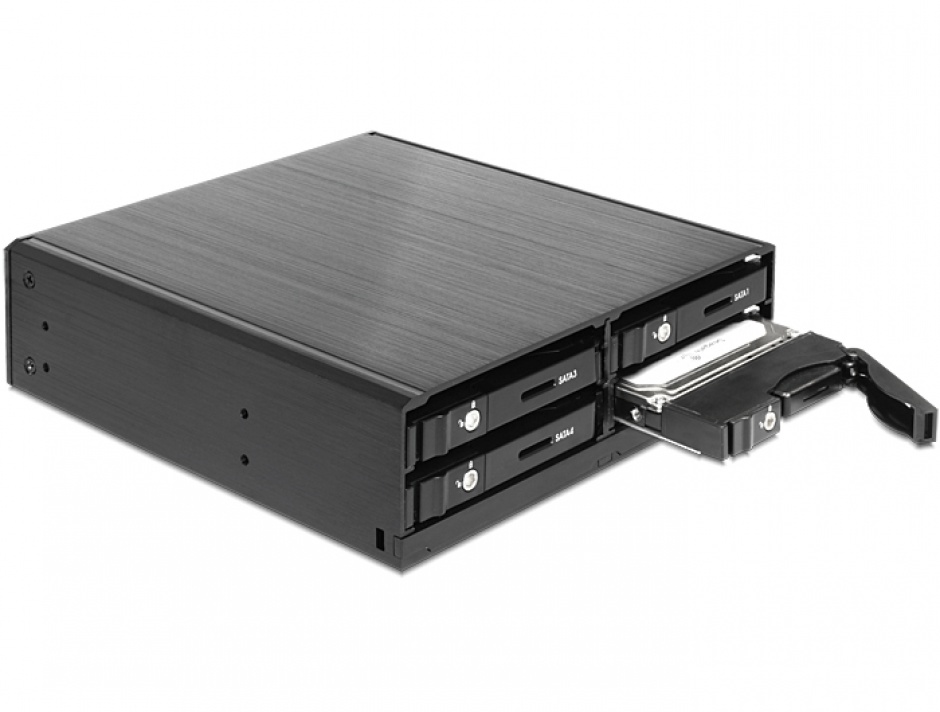 Imagine Rack Mobil pentru 4 x HDD SATA/SSD 2.5", Delock 47220