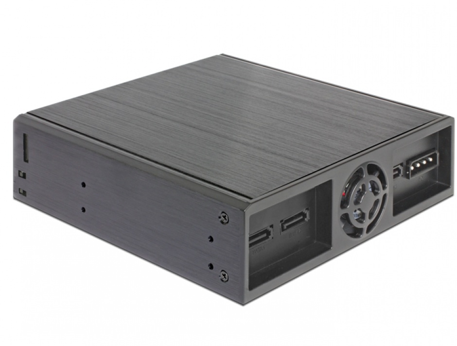 Imagine Rack mobil intern 5.25" pentru 1 x 5.25" Slim Drive + 2 x 2.5" SATA HDD / SSD, Delock 47230