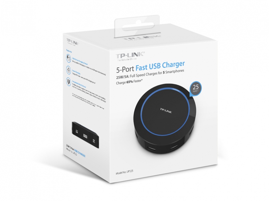 Imagine Incarcator priza 5 porturi USB, TP-LINK UP525