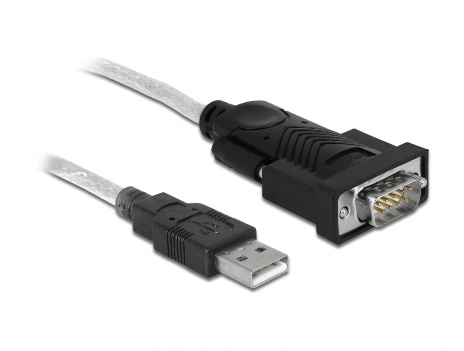 Imagine Cablu USB la Serial RS232 FTDI 1.8m, Delock 61308